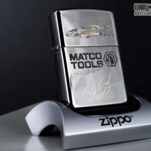 GIFT SET – ZIPPO LA MÃ 1995 – SILVER PLATE – MATCO TOOLS RACING 13