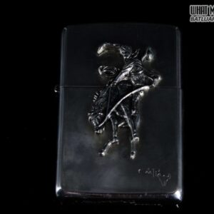 HIẾM - ZIPPO LA MÃ 1990 - RODEO MARLBORO - STERLING SILVER - LIMITED / 3000 4