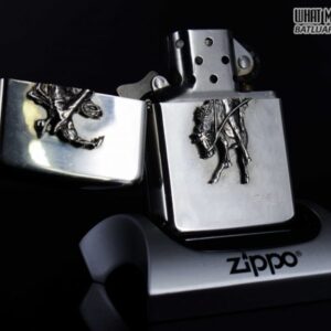 HIẾM - ZIPPO LA MÃ 1990 - RODEO MARLBORO - STERLING SILVER - LIMITED / 3000 9