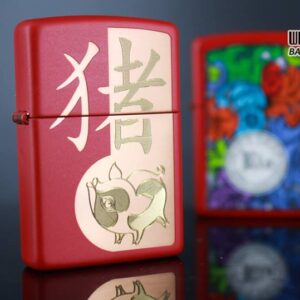 Zippo 29661 - Zippo Chinese Year of the Pig Red Matte 15