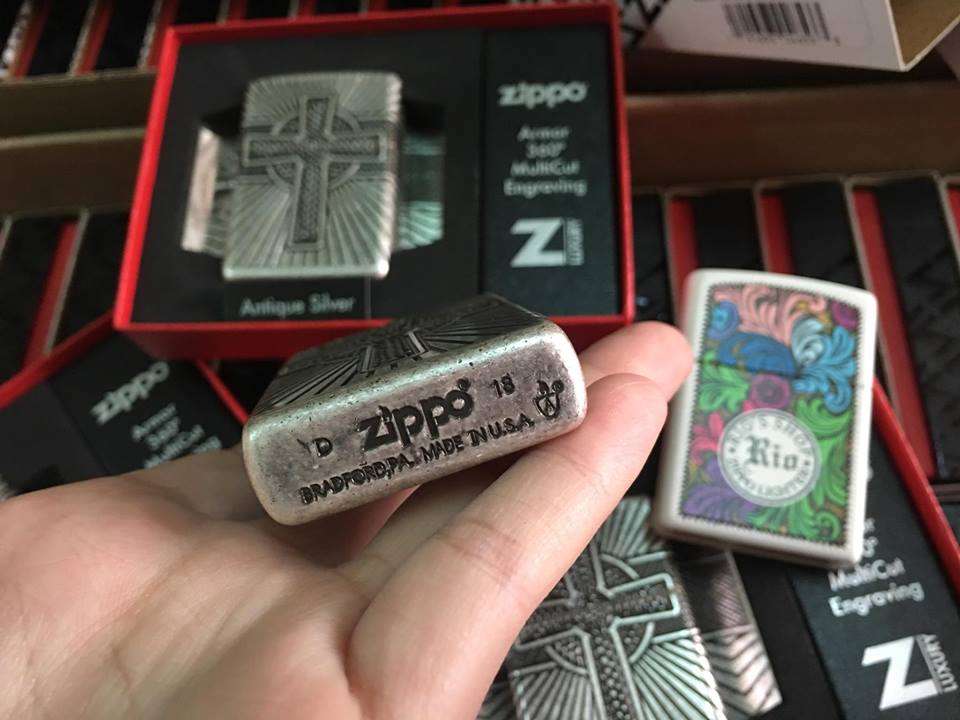 Zippo 29667 - Zippo Armor Multicut Celtic Cross and Knot Antique Silver 6