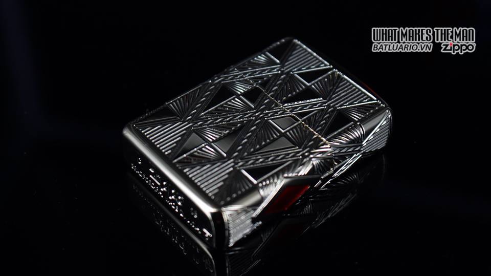 Zippo 29671 - Zippo Luxury Diamond Design High Polish Gold Plate 21