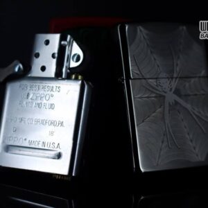 Zippo 29733 - Zippo Engraved Spider and Web Black Ice 10