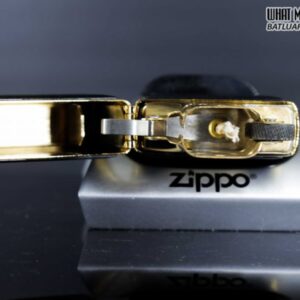 ZIPPO LA MÃ 1996 – ZIPPO ULTRALITE BLACK – GOLD PLATE 7