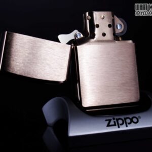 ZIPPO LA MÃ 1997 – BRUSHED CHROME – ROSE GOLD – MẠ VÀNG HỒNG 1