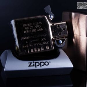 ZIPPO LA MÃ 1997 – BRUSHED CHROME – ROSE GOLD – MẠ VÀNG HỒNG 3