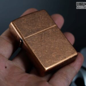 ZIPPO LA MÃ 1998 – ANTIQUE COPPER – MẠ ĐỒNG ĐỎ GIẢ CỔ 3