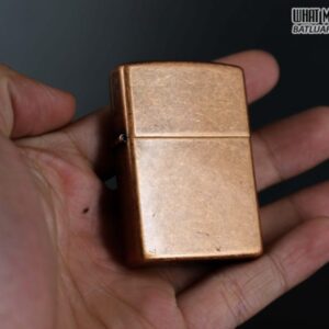 ZIPPO LA MÃ 1998 – ANTIQUE COPPER – MẠ ĐỒNG ĐỎ GIẢ CỔ 4