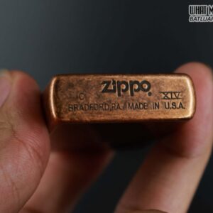 ZIPPO LA MÃ 1998 – ANTIQUE COPPER – MẠ ĐỒNG ĐỎ GIẢ CỔ 7