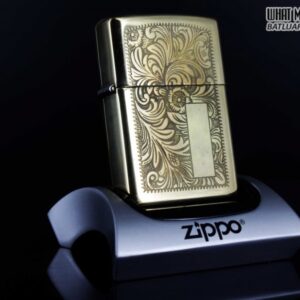 ZIPPO LA MÃ 1998 – VENETIAN – ĐỒNG NGUYÊN KHỐI – HOA VĂN Ý