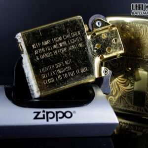 ZIPPO LA MÃ 1998 – VENETIAN – ĐỒNG NGUYÊN KHỐI – HOA VĂN Ý 5