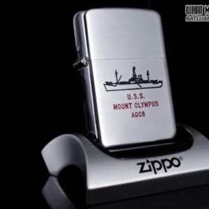 ZIPPO XƯA 1951 - 1952 - USS MOUNT OLYMPUS AGC 8