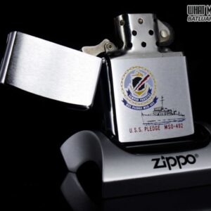 ZIPPO XƯA 1981 - USS PLEDGE MSO 492 6