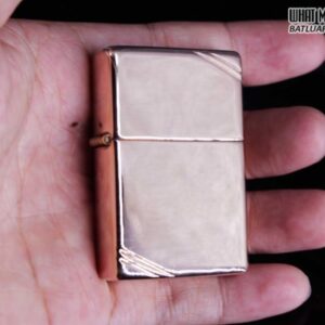 ZIPPO LA MÃ 1997 – REPLICA 1937 – MẠ VÀNG HỒNG – ROSE GOLD 1