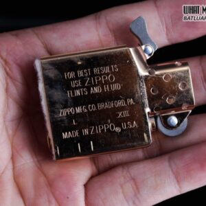 ZIPPO LA MÃ 1997 – REPLICA 1937 – MẠ VÀNG HỒNG – ROSE GOLD 3