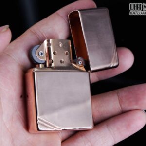 ZIPPO LA MÃ 1997 – REPLICA 1937 – MẠ VÀNG HỒNG – ROSE GOLD 4