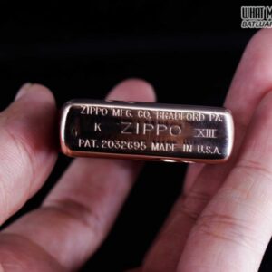 ZIPPO LA MÃ 1997 – REPLICA 1937 – MẠ VÀNG HỒNG – ROSE GOLD 5