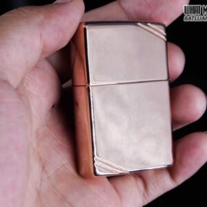 ZIPPO LA MÃ 1997 – REPLICA 1937 – MẠ VÀNG HỒNG – ROSE GOLD 6