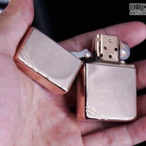 ZIPPO LA MÃ 1997 – REPLICA 1937 – MẠ VÀNG HỒNG – ROSE GOLD 8