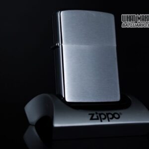 ZIPPO XƯA 1963 – BRUSHED CHROME – PLAIN – TRƠN 2 MẶT