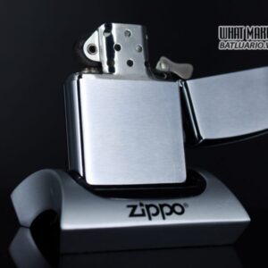 ZIPPO XƯA 1963 – BRUSHED CHROME – PLAIN – TRƠN 2 MẶT 8