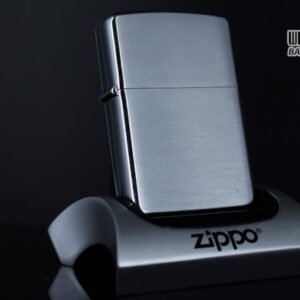 ZIPPO XƯA 1973 – BRUSHED CHROME – PLAIN – TRƠN 2 MẶT