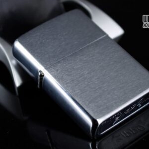 ZIPPO XƯA 1974 – BRUSHED CHROME – PLAIN – TRƠN 2 MẶT 2