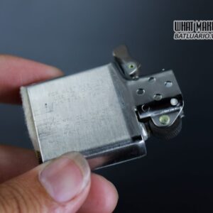 ZIPPO XƯA 1974 – BRUSHED CHROME – PLAIN – TRƠN 2 MẶT 3