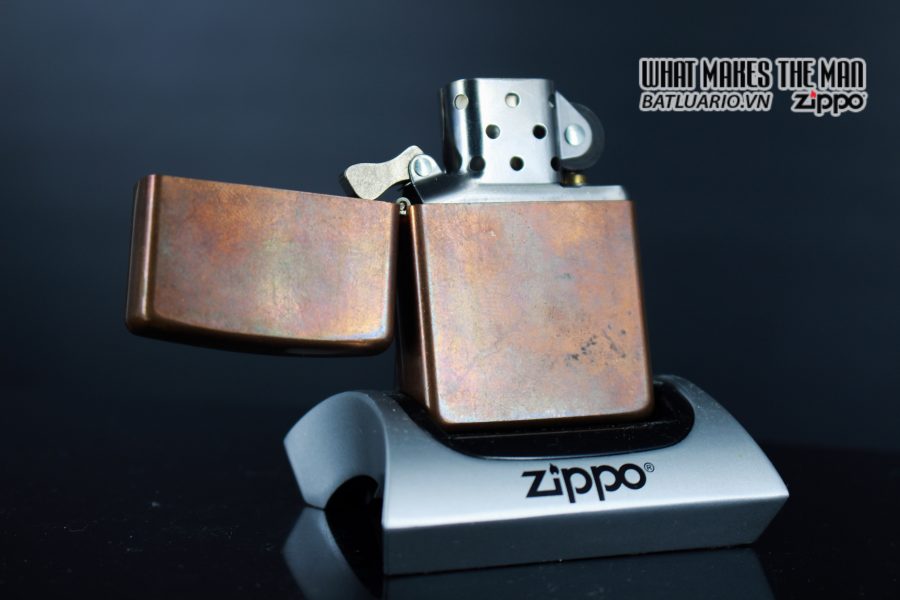 ZIPPO 2003 – SOLID COPPER – MARLBORO BLEND NO 27 1