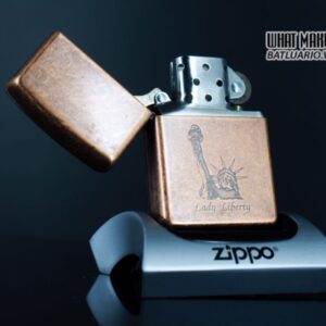 ZIPPO LA MÃ 1996 – ANTIQUE COPPER – LIBERTY 1
