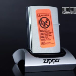 ZIPPO LA MÃ 1997 – PLAIN – BRUSHED CHROME – TRƠN 2 MẶT 5