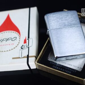 ZIPPO XƯA 1962 – BRUSHED CHROME – PLAIN – TRƠN 2 MẶT 9