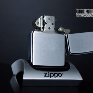 ZIPPO XƯA 1975 – BRUSHED CHROME – PLAIN – TRƠN 2 MẶT 16 ZIPPO XƯA 1975 – BRUSHED CHROME – PLAIN – TRƠN 2 MẶT 7