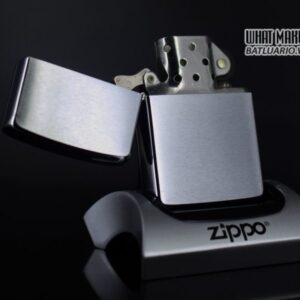 Alternative view of ZIPPO XƯA 1967 – BRUSHED CHROME – PLAIN – TRƠN 2 MẶT