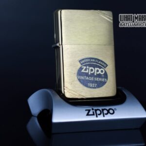 ZIPPO LA MÃ 1994 – VINTAGE REPLICA 1937 – ĐỒNG NGUYÊN KHỐI