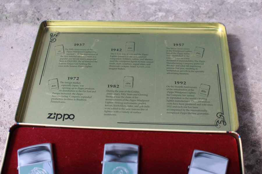ZIPPO SET – 60TH ANNIVERSARY SERIES – 1992 COLECTORS EDITION 12 ZIPPO SET – 60TH ANNIVERSARY SERIES – 1992 COLECTORS EDITION 11