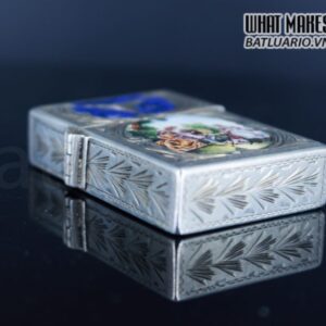 BẠC KHỐI ITALY – MẶT MEN – FORM VUÔNG 11