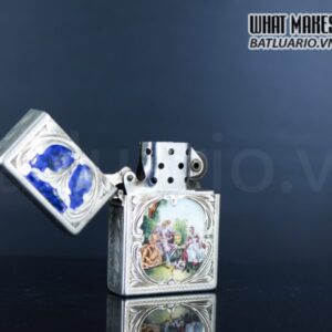 BẠC KHỐI ITALY – MẶT MEN – FORM VUÔNG 9