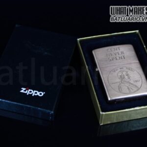 ZIPPO 2003 – SOLID COPPER – CENT NEVER SPENT 1