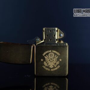 ZIPPO LA MÃ 1989 – GOLD PLATE – AMERICAN EMBASSY JAKARTA INDONESIA 4