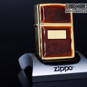 ZIPPO LA MÃ 1990 – GOLDEN TORTOISE – MẠ VÀNG 22K