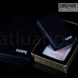 ZIPPO LA MÃ 1991 – BLACK MATTE 1