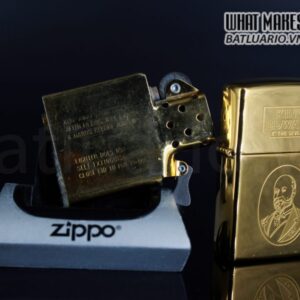 ZIPPO LA MÃ 1995 – ĐỒNG NGUYÊN KHỐI – KING EDWARD THE SEVENTH 5