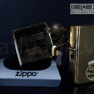 ZIPPO LA MÃ 1995 – VINTAGE REPLICA 1937 – ĐỒNG NGUYÊN KHỐI 1