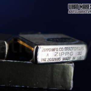 ZIPPO LA MÃ 1995 – VINTAGE REPLICA 1937 – ĐỒNG NGUYÊN KHỐI 6