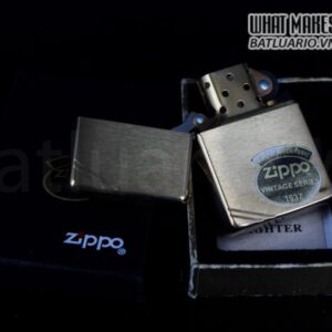 ZIPPO LA MÃ 1995 – VINTAGE REPLICA 1937 – ĐỒNG NGUYÊN KHỐI 8