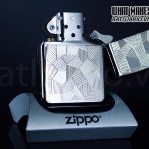ZIPPO LA MÃ 1996 - SHIMMER - SILVER PLATE 14