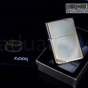 ZIPPO LA MÃ 1996 – VINTAGE REPLICA 1937 – ĐỒNG NGUYÊN KHỐI 1