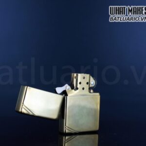 ZIPPO LA MÃ 1996 – VINTAGE REPLICA 1937 – ĐỒNG NGUYÊN KHỐI 4
