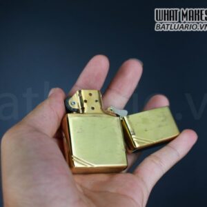 ZIPPO LA MÃ 1996 – VINTAGE REPLICA 1937 – ĐỒNG NGUYÊN KHỐI 5